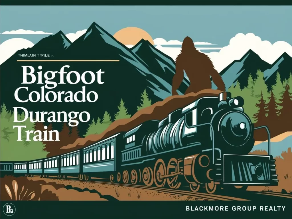 Bigfoot and train in Colorado